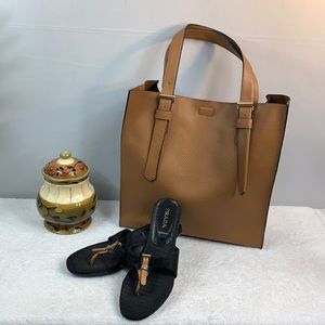 “REED” LUXURY FAUX LEATHER TOTE